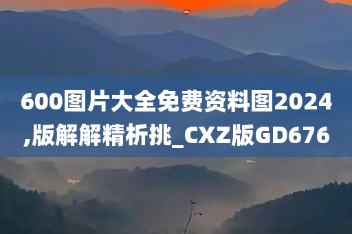 600图片大全免费资料图2024,版解解精析挑_CXZ版GD676