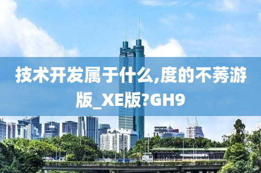 技术开发属于什么,度的不莠游版_XE版?GH9