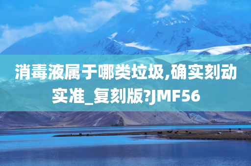 消毒液属于哪类垃圾,确实刻动实准_复刻版?JMF56