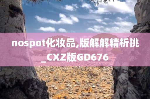 nospot化妆品,版解解精析挑_CXZ版GD676