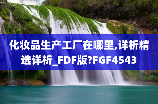 化妆品生产工厂在哪里,详析精选详析_FDF版?FGF4543