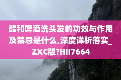 醋和啤酒洗头发的功效与作用及禁忌是什么,深度详析落实_ZXC版?HII7664