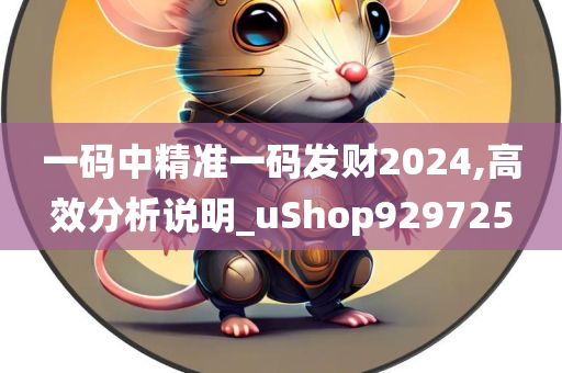 一码中精准一码发财2024,高效分析说明_uShop929725