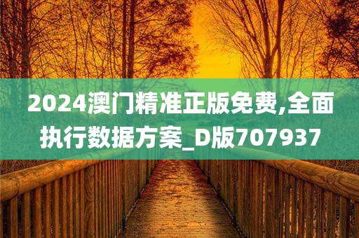 2024澳门精准正版免费,全面执行数据方案_D版707937