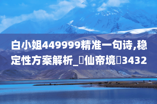 白小姐449999精准一句诗,稳定性方案解析_‌仙帝境‌3432