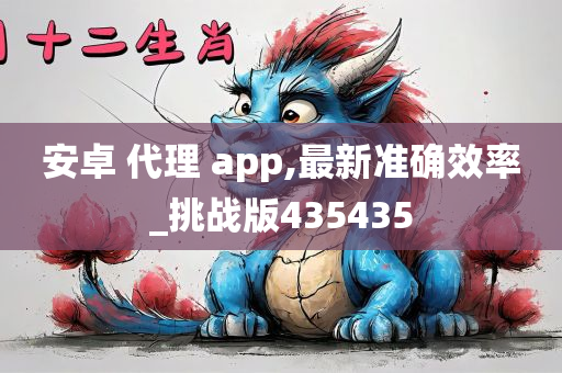 安卓 代理 app,最新准确效率_挑战版435435