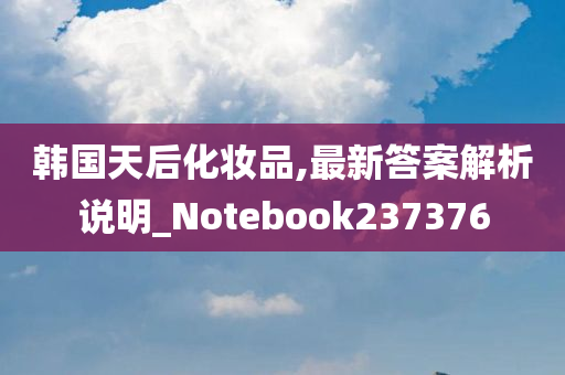 韩国天后化妆品,最新答案解析说明_Notebook237376