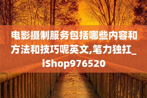 电影摄制服务包括哪些内容和方法和技巧呢英文,笔力独扛_iShop976520