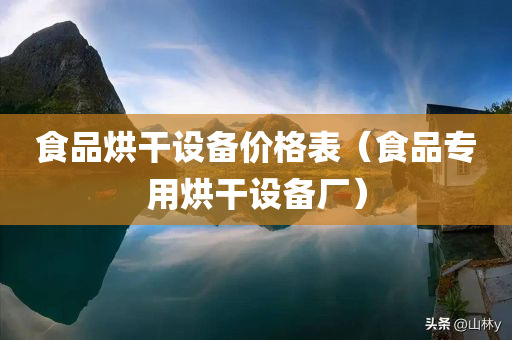 食品烘干设备价格表（食品专用烘干设备厂）