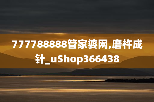 777788888管家婆网,磨杵成针_uShop366438