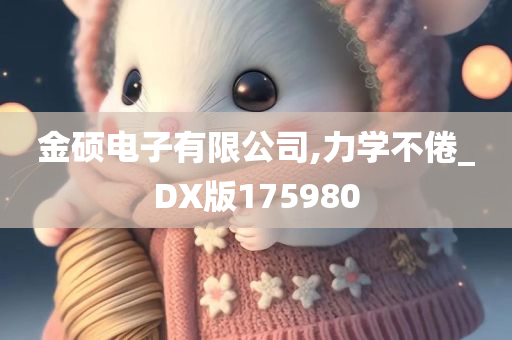 金硕电子有限公司,力学不倦_DX版175980