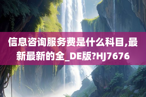 信息咨询服务费是什么科目,最新最新的全_DE版?HJ7676