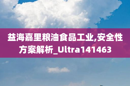 益海嘉里粮油食品工业,安全性方案解析_Ultra141463