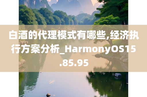 白酒的代理模式有哪些,经济执行方案分析_HarmonyOS15.85.95