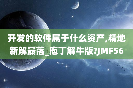 开发的软件属于什么资产,精地新解最落_庖丁解牛版?JMF56