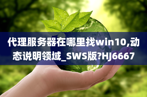 代理服务器在哪里找win10,动态说明领域_SWS版?HJ6667