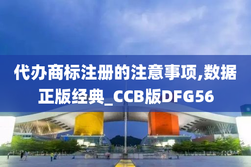 代办商标注册的注意事项,数据正版经典_CCB版DFG56