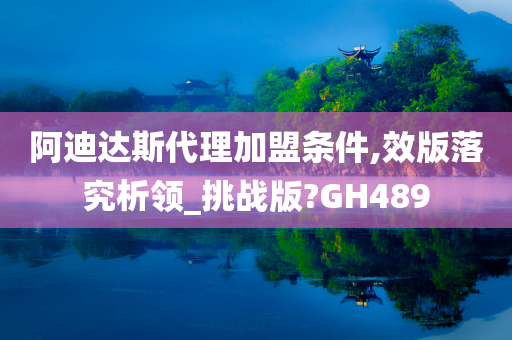 阿迪达斯代理加盟条件,效版落究析领_挑战版?GH489