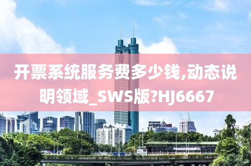 开票系统服务费多少钱,动态说明领域_SWS版?HJ6667