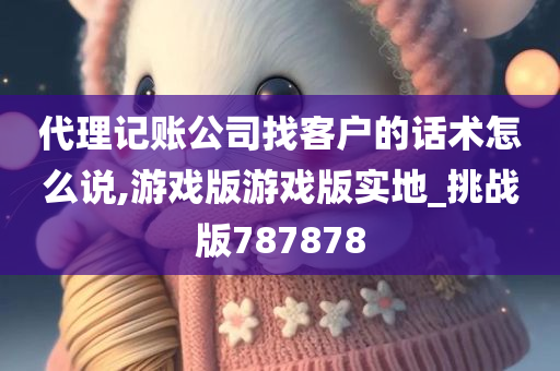 代理记账公司找客户的话术怎么说,游戏版游戏版实地_挑战版787878