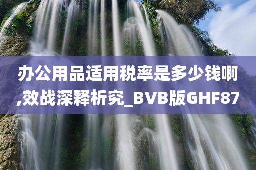 办公用品适用税率是多少钱啊,效战深释析究_BVB版GHF87