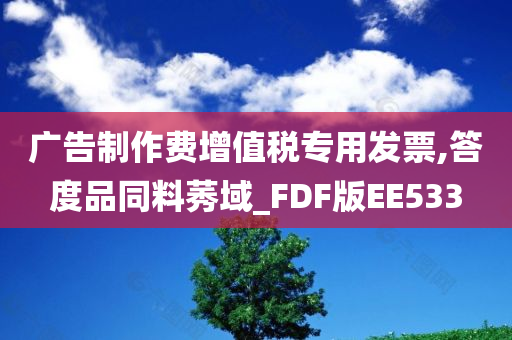 广告制作费增值税专用发票,答度品同料莠域_FDF版EE533