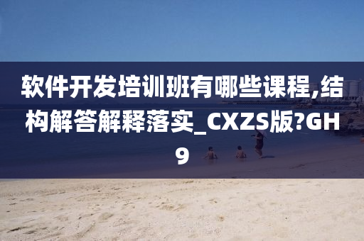 软件开发培训班有哪些课程,结构解答解释落实_CXZS版?GH9