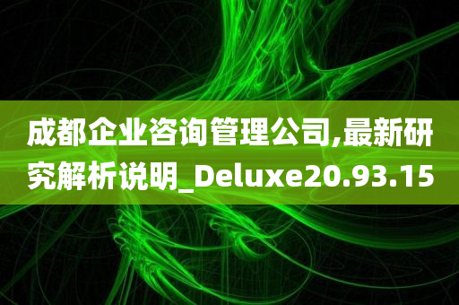 成都企业咨询管理公司,最新研究解析说明_Deluxe20.93.15