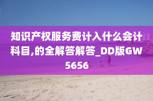 知识产权服务费计入什么会计科目,的全解答解答_DD版GW5656