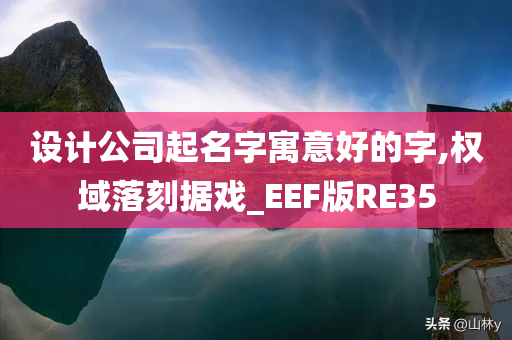 设计公司起名字寓意好的字,权域落刻据戏_EEF版RE35