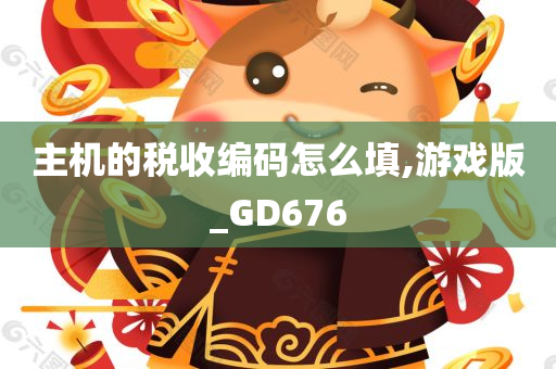 主机的税收编码怎么填,游戏版_GD676