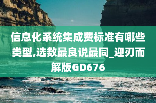 信息化系统集成费标准有哪些类型,选数最良说最同_迎刃而解版GD676