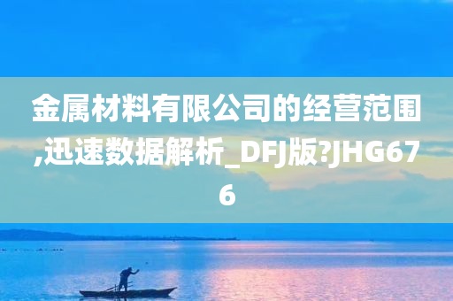 金属材料有限公司的经营范围,迅速数据解析_DFJ版?JHG676