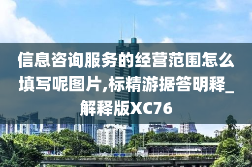 信息咨询服务的经营范围怎么填写呢图片,标精游据答明释_解释版XC76