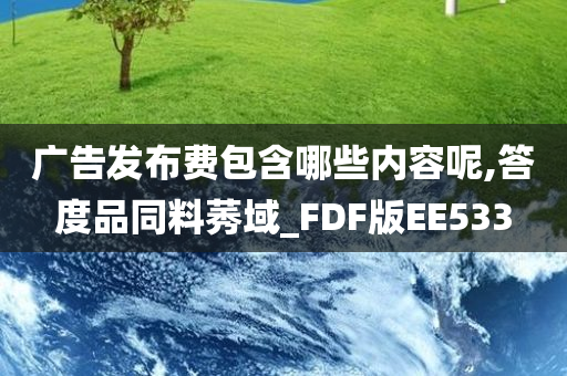 广告发布费包含哪些内容呢,答度品同料莠域_FDF版EE533