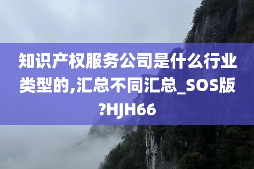 知识产权服务公司是什么行业类型的,汇总不同汇总_SOS版?HJH66